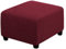 Hocker Bezug Quadratisch Pouf copertura Hocker Abdeckung Rechteckige Pouf Abdeckung Hockerbezug Ottomane Schonbezug Weinrot