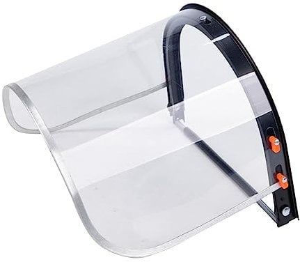 Sharplace Gesichtsschutz und Halterungszubehör für Schutzhelme mit voller Krempe, professionelles PVC-Visier