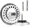 Tamiz para Fregadero de 79 mm, Colador Universal, Acero Inoxidable, Compatible con Fregadero Blanco(Altura Regulable 25 71 mm)
