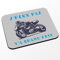 Tapis de Souris Gris - J'Peux Pas Y'a Grand Prix Moto Course Mécanique GP - (Dimensions 24 x 20 cm)