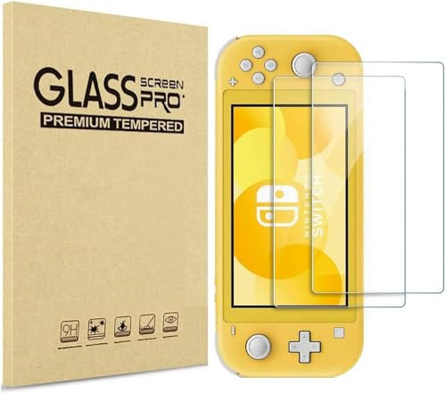 ELECTRONICFIX X2 Protections Switch Lite écran vitre verre trempé film compatible avec Nintendo Switch Lite