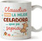 MUGFFINS Tazas Personalizadas para CELADORA mujer - En Español - Mejor que yo Sepia - 11 oz / 330 ml - Regalo Personalizable original y divertido