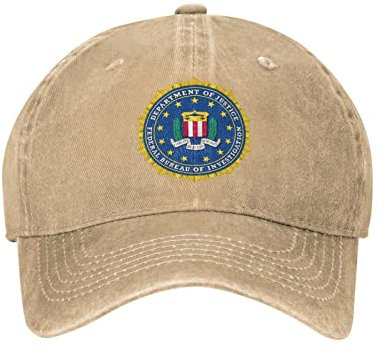 501 FBI-Abzeichen Damen Herren Baseballmütze Verstellbar Baseball Kappen Baumwolle Cotton Cap Baseball Kappe Mütze Für Golf Laufen Tennis