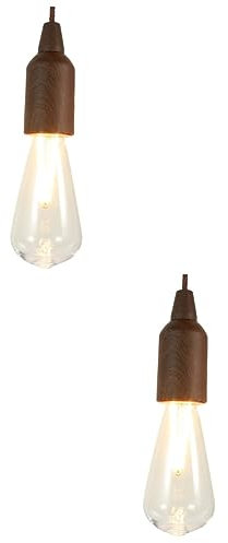 ABOOFAN 2 Stück Zuglicht Zeltlicht Zuglichterkette Außenzelt LED Kronleuchter Atmosphäre Glühbirne Licht Dekorative Zeltlampe Weihnachtsatmosphäre Glühbirne Hängende Glühbirne In Der