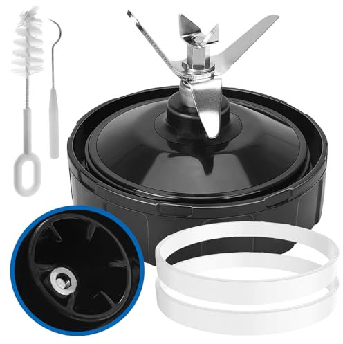 6 Fins Female Ninja Blender Blade Replacement Parts Compatible with Ninja Auto iQ BL450 BL480 BL480D BL482 BL456 Blenders, 6 Fins Blade Fit for 18 24 32oz Ninja Blender Cup (4 Inch Female Fins ONLY)