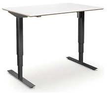 kaiserkraft | Schreibtisch Atlanta Trend | elektrisch höhenverstellbar | gerade | BxT 120x80 cm | weiß/schwarz