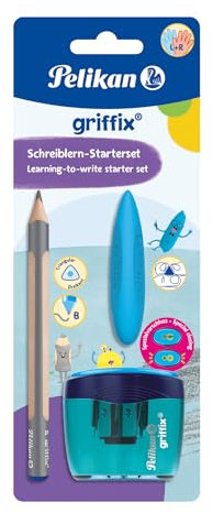 Pelikan Set griffix bestehend aus Radierer, Anspitzer, blau 1 Stück