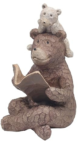 The Leonardo Collection Bear Bedtime Story Figurine For Home & Office | Home Decor Ornaments Gift For Women & Men | Beautiful Figurine For Indoor & Outdoor | Living Room Decor Ornaments