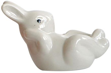 FUNOMOCYA Ceramic Bunny Cup Adorable Holder for Soft Minimalist Home Decor for Easter Celebrations Daily Use Design
