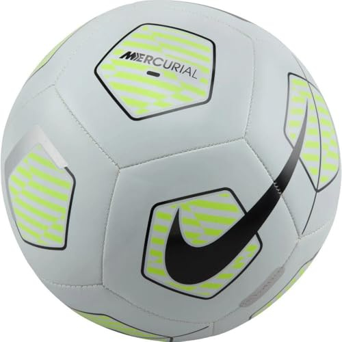 Nike Mercurial Fade-Fa24 Fußbälle, Pure Platinum/Volt/Black, 5