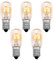DHinkyoung 15W E14 Screw Salt Lamp Bulbs 230V, 5 Pcs Scentsy Warmer Light Bulb, Small Edison Screw SES Warm White 2700K Dimmable, T20 E14 Bulbs for Fridge Oven Microwave Sewing Machine Wax Burner
