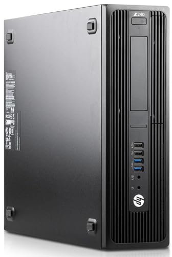 HP Workstation Z240 SFF PC Ordenador de sobremesa, procesador Core i7-6700, memoria RAM 32 GB, disco SSD 1 TB, Win 10 Pro (reacondicionado)