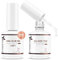 Nicedeco Colla Gel Unghie per Tip UV e Top Coat, Colla per Unghie Finte Extra Forte 6 in 1 Nail Glue Gel No Wipe Top Coat Semipermanente Lampada UV Necessaria 2 x 15ml
