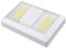 Lurrose 4 Pezzi Luce di emergenza lampada a parete operato Illuminazione senza fili batteria alimentata armadio al chiuso staccabatteria strumento di illuminazione lampada a muro bianca