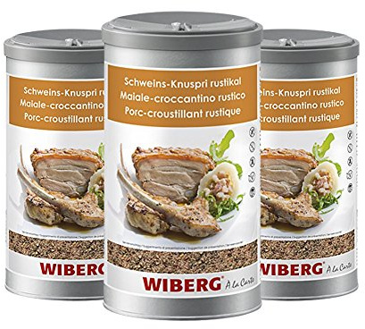 Wiberg Schweins-Knuspri rustikal Gewürzsalz, 880g 3er Pack