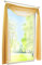 BAILEY JO 1er-Pack Querbehang Transparent Voile Freihanddeko Gardinen Schals (HxB 145x600cm, Gelb)