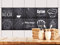 GRAZDesign Fliesenaufkleber Küche Guten Appetit Anthrazit Grau, Klebefolie Klebefliesen, alte Küchenfliesen überkleben, Fliesenbild - 20x20cm / Set 10 Stück