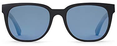 TAKE A SHOT Holz-Sonnenbrille Herren Blau Verspiegelt Eckig Flat-top, UV400 Schutz, Sonnenbrille Herren Holz Rechteckig FILCH