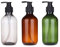 Lurrose 3 stücke 500 ml Seifenspender Flaschen Pumpe Nachfüllbare Leere Flaschen für Flüssigseife Shampoo Lotionen Handspender Küche Bad(Zufällige Farbe)
