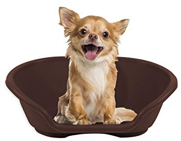 YöL Dog bed heavy duty plastic waterproof pet bed cat puppy small medium large x-large - Brown Small