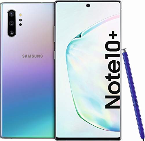 Samsung Galaxy Note 10+ Plus Smartphone 4G ohne Simlock ohne Branding 4.300 mAh Akku (Silber, 256, GB)