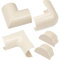 D-Line Maxi Cable Trunking Clip-Over Accessory Multipack, Join Multiple Lengths of 50x25mm Cable Cover, 5 Piece Electrical Trunking Accessory Multipack - Magnolia