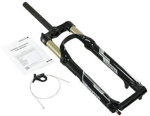 SR Suntour Raidon Fork 27.5 Inches 100 mm Remote Lockout Air QR 9mm Fork Glossy Black, VK1736