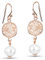 Materia Perlen Ohrringe Silber 925 Damen Ohrhänger rosegold SO-305-Rose