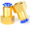 ERGAOBOY 2 pezzi 6 mm diametro esterno tubo x 1/8 BSP femmina dritto per collegare pneumatico raccordi (PCF6-01)