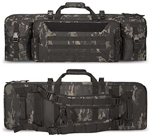 DFANCE wasserdichte Gewehrtasche,Taktische Gewehrtasche 2 Langwaffen,Doppel Waffentasche Gewehrtasche,Langwaffentasche,Gepolsterte Gewehrkoffer,Multifunktionale Gewehr Weichkoffer