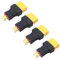 LINSYRC 4-Pack Adattatore Connettore Femmina Spina XT90 a Connettore Maschio Spina T Deans per RC Car Plane Lipo Batteria ESC (Senza Filo) (xt90 Femmina a Spina -T Dean Maschio)