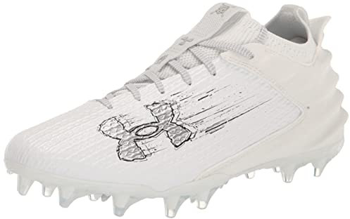 Under Armour Herren Blur Smoke 2.0 Molded Cleat Fu ballschuh, (101) Wei /Wei /Metallic-Silber, 41 EU