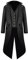 Halloween Mittelalter Viktorianische Jacke Kostüme für Männer, Steampunk Gothic Frack Mantel Uniform, Renaissance Piraten Vampir Party Cosplay Kostüme for Herren Erwachsene(Schwarz,M)