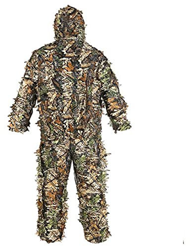 Blue Fish Suit - 3D Jagdbekleidung Herren Set | Tarnanzug Jagd Wald | Woodland Dschungel | Camouflage Anzug Kleidung | Blätter Bestehend Aus Jacke, Hose