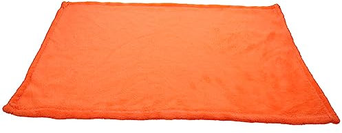 Milisten Flanell- Vlies- Haustierdecke Kuscheliges Handtuch Orange Hundedecke Bettdecke Hund Kristall Fuzzy Gemütliche Plüsch- Haustierdecke Überwurfdecke für Couch Sofa 50 X 70 cm