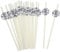 Vesici 100 Pcs Paper Straws Baby Shower Disposable Drinking Paper Straws for Baby Shower Decorations Birthday Party Supplies, 0.24 x 7.76 Inches(Disco Ball)