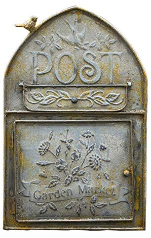 ADITAM Cassetta delle lettere a parete Cassetta delle lettere Casa di campagna Posta in ferro battuto Giornale Cassetta delle lettere Decorazione murale Uccello figura (come immagine) Double the