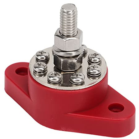 Batteries Trom Verteilungs Stück, M10 Strom Verteilungs Terminal 3/8in DC 48V 180A Batterie Junction Post Bus Bar Mit 8pcs Terminal