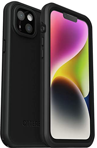 OtterBox FRE Series wasserdichte Schutzhülle mit MagSafe (entworfen von LifeProof) für iPhone, Keine Einzelhandelsverpackung (Schwarz, iPhone 14 Plus)