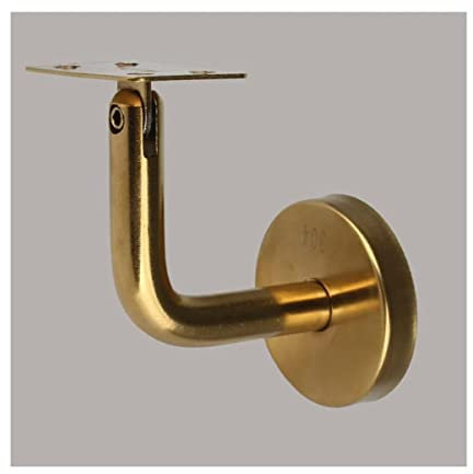 AGAATI Geländer, 5 x Handlauf, robuste Handlaufhalterung, antike Stütze, Treppengeländer-Halterung, Befestigung 60 x 60 mm, Handlauf (bewegliches flaches Blech)