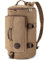 Virklyee Lona Bolsa de Viaje de Fin de Semana 36L Mochila de Lona Retro, Correas Extraíbles para Hombros, 2 Manijas, Adecuado para Turismo, Camping, Senderismo, Montañismo(Khaki)