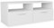 Helloshop26 Meuble télé Buffet TV télévision Design Pratique aggloméré 95 cm Blanc 2502091