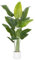 ZEEOZE Planta Artificial Ave del Paraíso 200cm Plantas Artificiales Decorativas con 15 Hojas de Plátano,Planta Artificial Grande Interior con Maceta Blanca para Decoracion Hogar Salon Casa Room Decor
