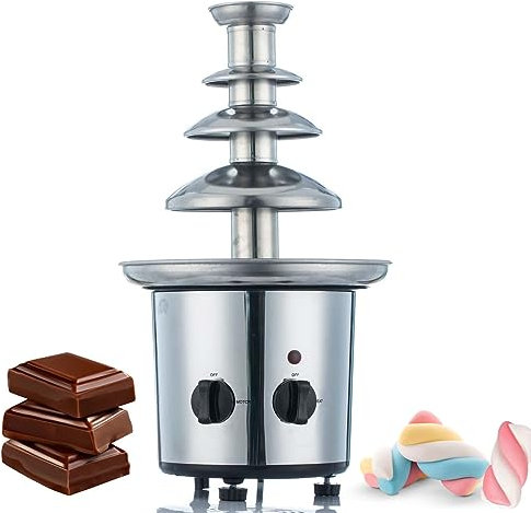 XCSCUK Chocolate Fondue Fountain, Electric Chocolate Melting Machine, Suitable for Restaurants, Food Courts