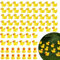 120 Stück Mini Enten Harz Gelb, Kleine Enten Miniatur Enten Mini Resin Ducks Figuren Miniatur Enten für Aquarium Miniaturgarten Deko DIY Potting Micro Landschaft Dekorationen Puppenhaus Handwerk
