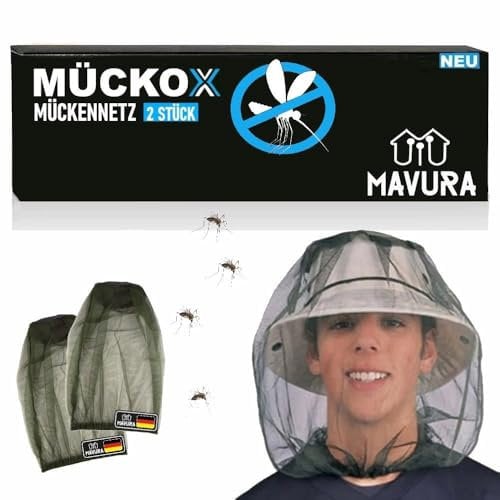 MÜCKOX Moustiquaire de tête avec moustiquaire