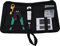 Mavaol 5-in-1-Netzwerk-Tool-Set, Crimpzange, Abisolierzange, Kabeltester für RJ45, RJ11, Cat5, Cat6, Koaxial-Telefonkabel für Heimbürotechniker