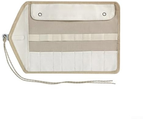 Besttoolifes Bestecktasche aus Segeltuch, kompakte Canvas-Bestecktasche für Gabeln, Löffel und Essstäbchen, ideal für Camping und Kochen im Freien (Mehrpersonen)