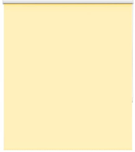 vidaXL Estor Enrollable Opaco Amarillo 130x150 cm Tela Ancho 126,6 cm, Estor día y Noche, Estor de Cocina, Estor Opaco Enrollable, Estor Opaco