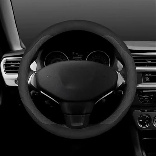 Cubierta Volante Funda de Volante de Gamuza de Cuero de Microfibra Antideslizante para GT 208 301 307 308 406 408 508 2008 3008 4008 5008 Accesorios Funda Volante